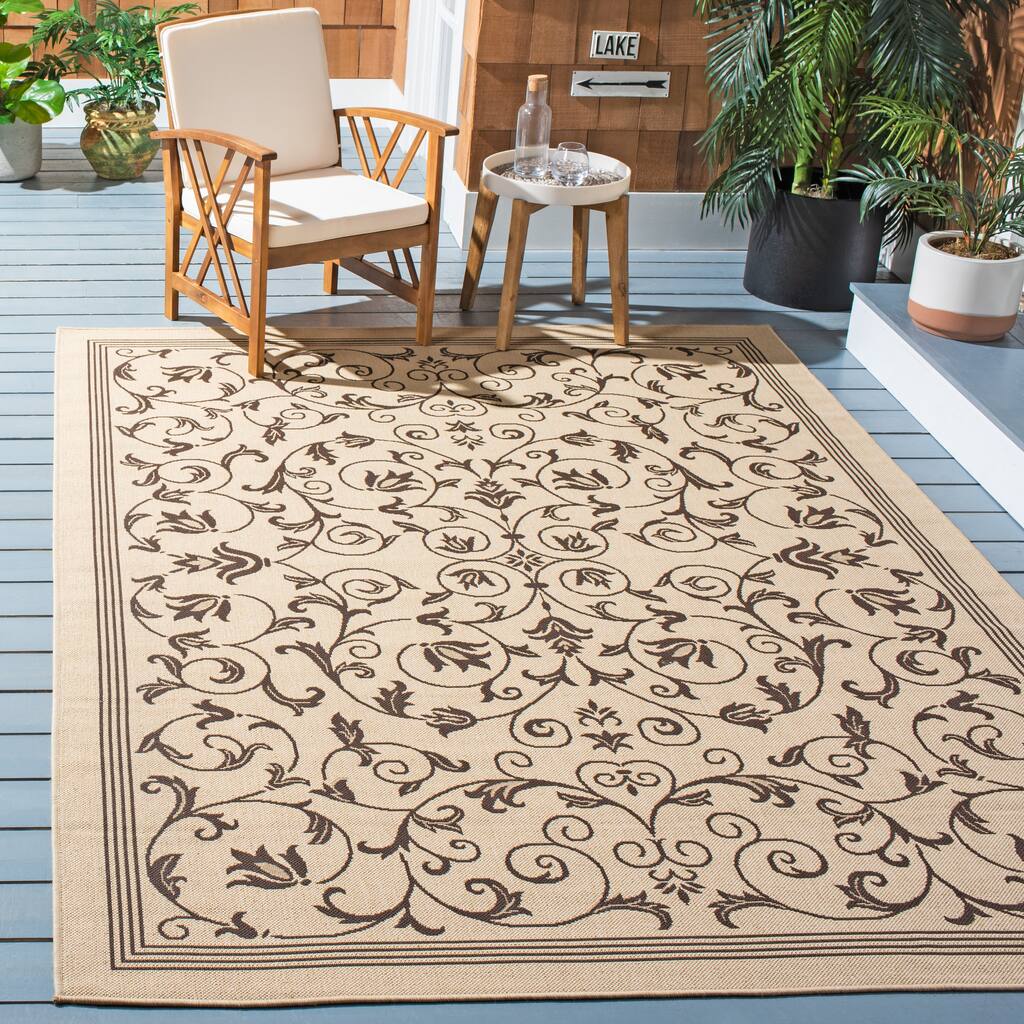 SAFAVIEH Courtyard Lynne Indoor/ Outdoor Waterproof Patio Backyard Rug