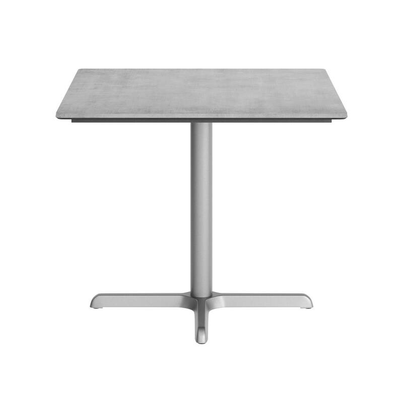 Commercial HPL Tabletop with Table Height Crisscross Base