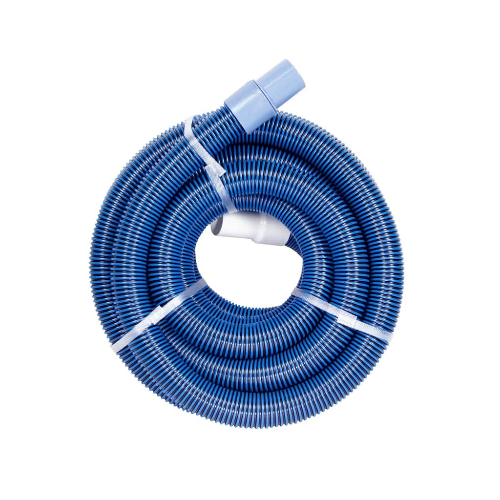 HydroTools Spiral Wound Vacuum Swimming Pool Hose - 45' x 1.5" - Blue and White