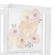 preview thumbnail 3 of 4, Yellow Pink Watercolor Floral Girl Baby Monthly Milestone Blanket - Blush Peach Orange Grey Shabby Chic Rose Flower Farmhouse