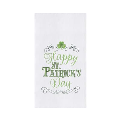 Happy St. Patrick's Day Flour Sack Kitchen Towel