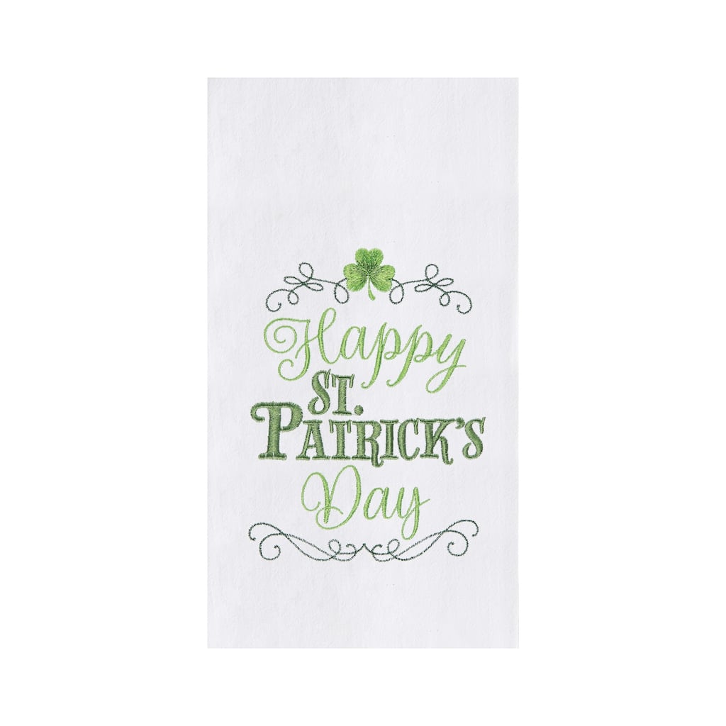 Happy St. Patrick's Day Flour Sack Kitchen Towel