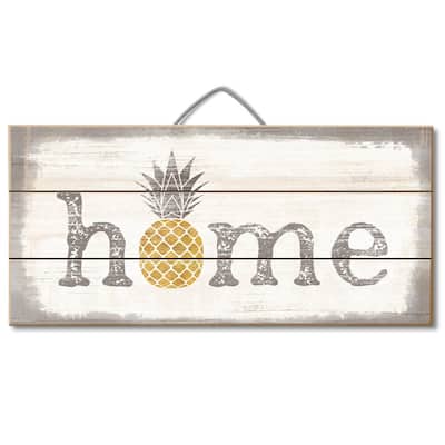 Wood Pallet Hanging Sign - Home Pineapple