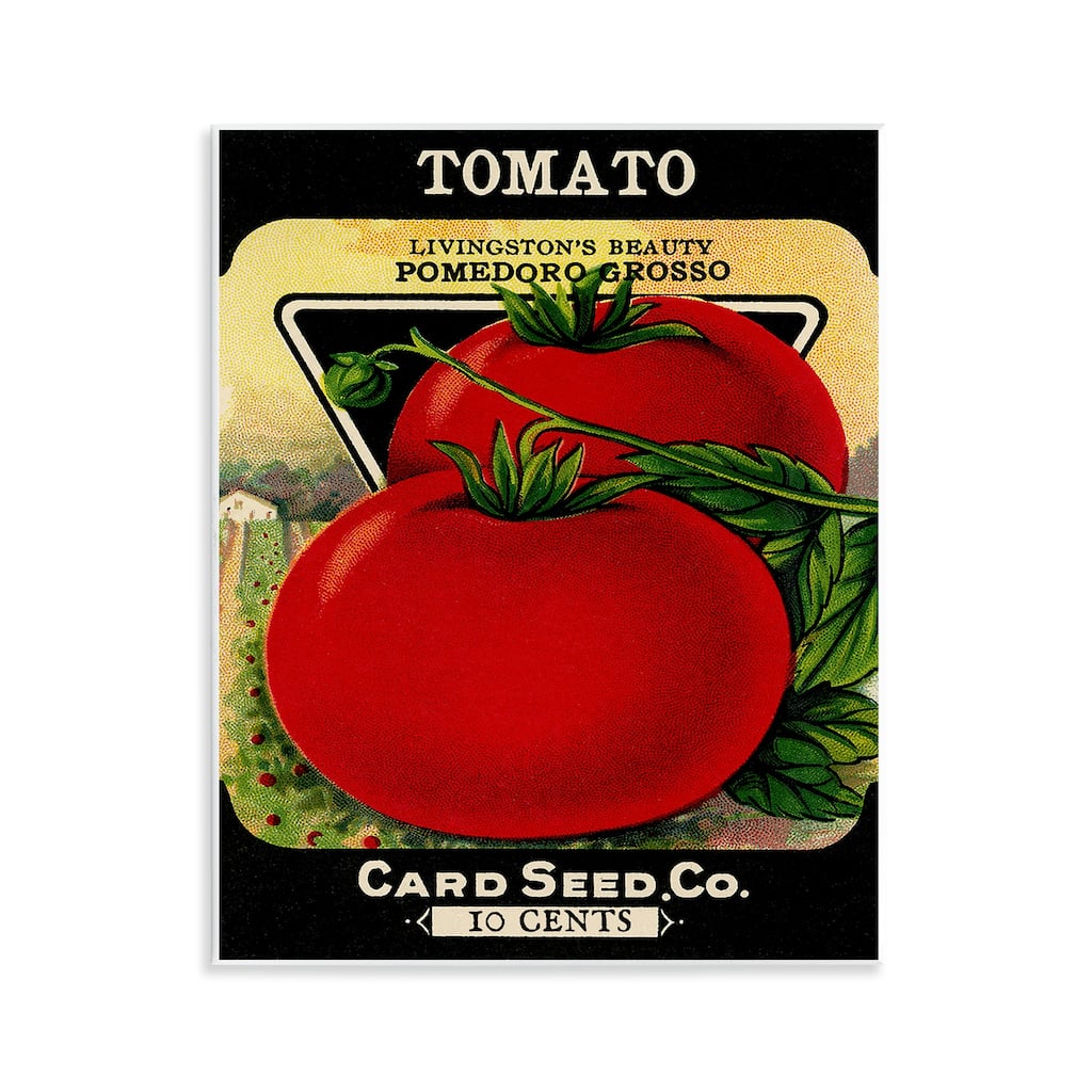 Stupell Vintage Garden Tomato Wall Plaque Art Design By Lil' Rue