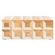preview thumbnail 4 of 11, SAFAVIEH Home Aria Antique Ivory/Natural Brown Resin/Mango Wood Decorative Box Set of 2 - 9"W x 6"D x 4"H