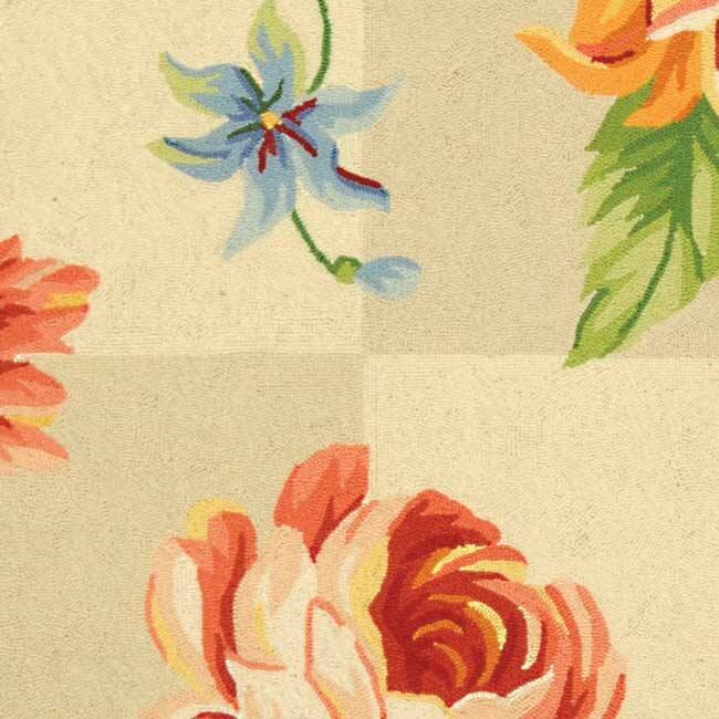 SAFAVIEH Handmade Chelsea Sprig French Country Wool Rug