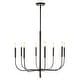 preview thumbnail 5 of 22, Collier 27.25" 8-Light Modern Mid-Century Iron LED Chandelier, by JONATHAN Y