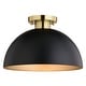 preview thumbnail 8 of 11, Devon 12.75-in W LED Compatible Mid-Century Modern Semi Flush Mount Ceiling Light