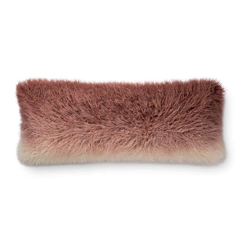 Alexander Home Libby Faux Fur Ombre Throw Pillow