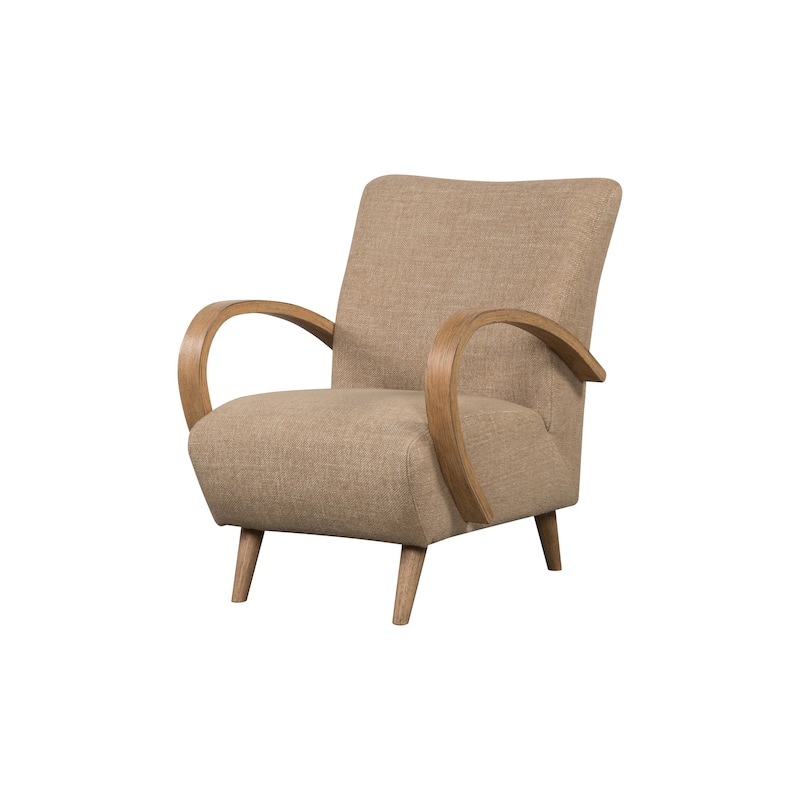 Las Vegas Upholstered Club Chair - Brown
