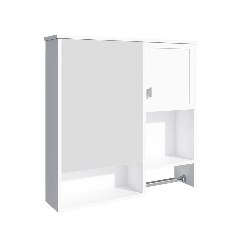 29'' x 28'' Modern Wall Mounted Medicine Cabinet with Mirror - 30" x 7"