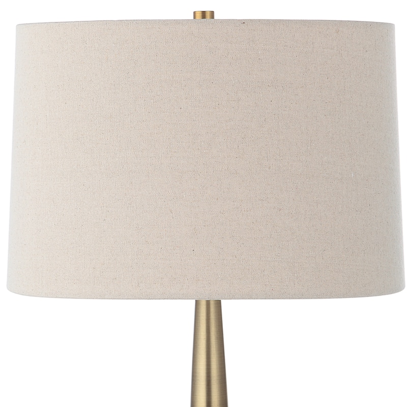 Uttermost Spyglass Black Wood Grain Table Lamp - 31"H,   Shade 10"H x 16"Dia.