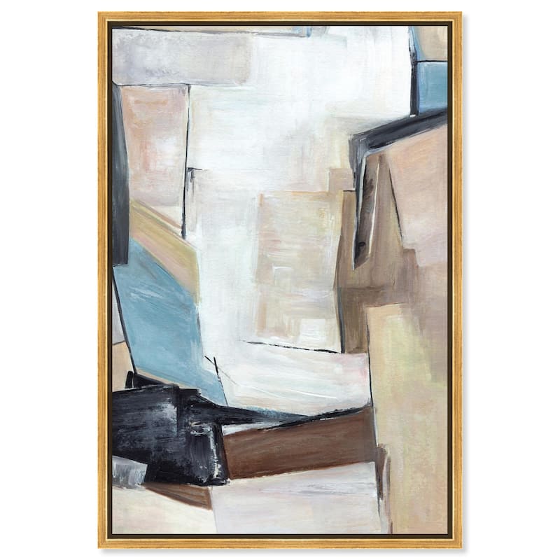 Joy Filled Shapes Canvas by Art Remedy - Gold - 24" x 36"
