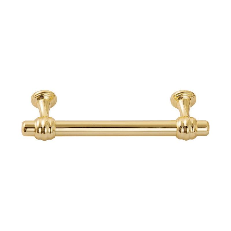 Utopia Alley Cabinet knob/Pull, Polished Gold, knob 1.19"/3.75"/5"/6.3"/10" center to center