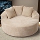 preview thumbnail 5 of 43, XIZZI Modern Round Plush Lounge Sofa with Cushions
