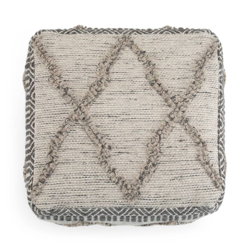 WYNDENHALL Tasneem Boho Square Pouf