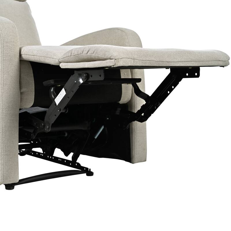 Modern Lounge Chaise Chair, Home Theater Manual Recliner Chair, Accent Chair with Three Adjustable Angles