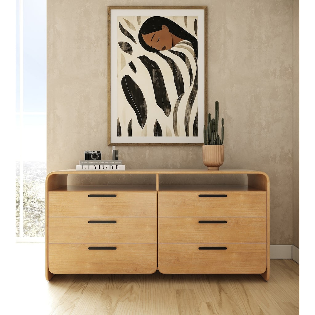 Modrest Dresden Modern Natural Acacia Dresser