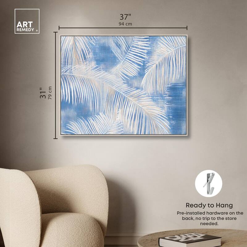 Sky Palm Silhouettes Canvas by Art Remedy