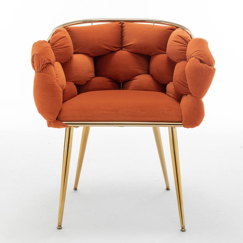 Luxury Simple Leisure Velvet Single Sofa Chair Bedroom Lazy Person Household Dresser Stool Manicure Table Back Chair