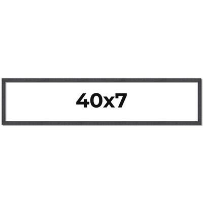 40x7 Frame Brown Solid Wood Picture Frame - Complete Modern Photo