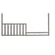 preview thumbnail 1 of 0, Emery 54" Wide Modern Wood Toddler Rail, Gray