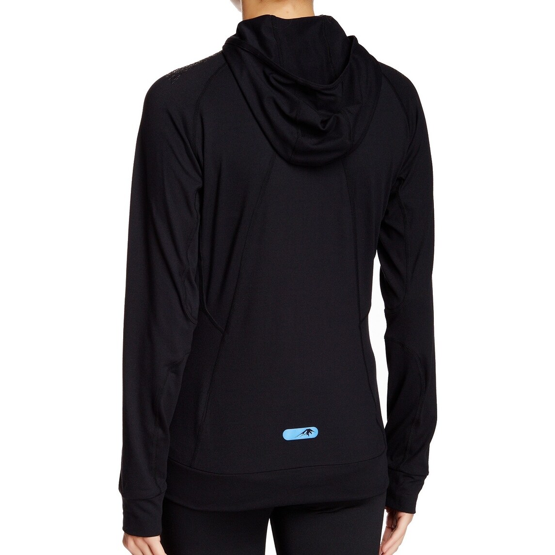 Shop Asics New Black Blue Women S Size Xl Fujitrail Zip Front