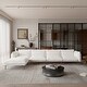 preview thumbnail 22 of 27, Modern Minimalist Upholstered Couches, 147" 4-Seater Cloud Modular Sectional Sofa with 2 Ottoman,U Shaped Couch for Living Room L shaped(4 seats+1ottoman)beige