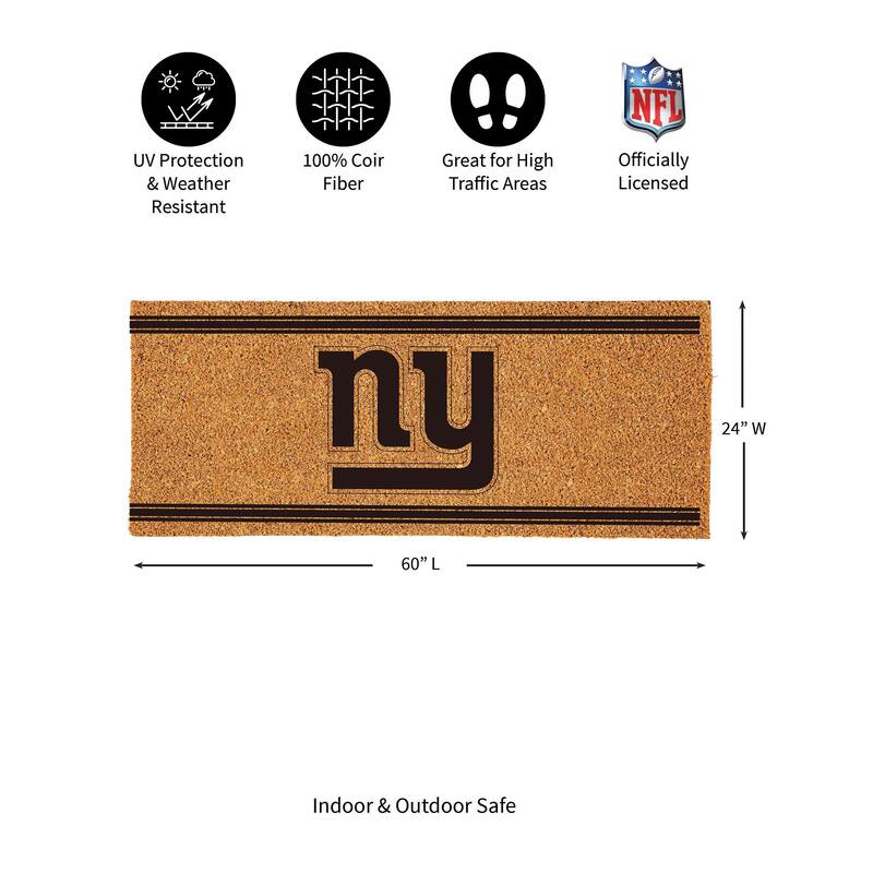 New York Giants Monochrome Indoor/Outdoor Coir Door Mat