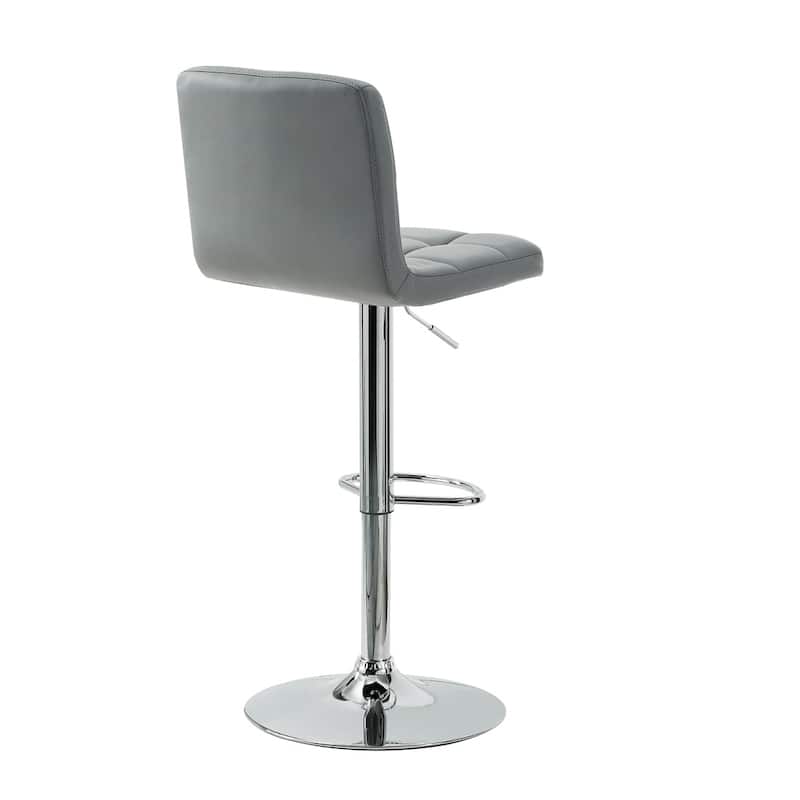 Roxie Faux Leather Adjustable Height Bar Stool