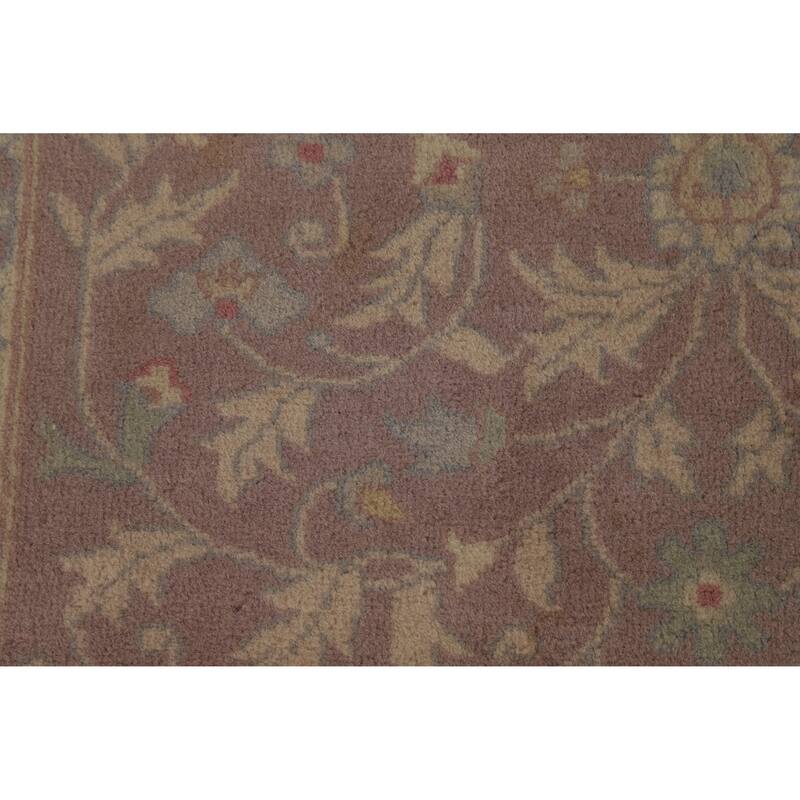 Hand Knotted Oriental 100% Wool Carpet Traditional All-Over Pink Art Deco Area Rug - 5' 0'' X 3' 0''