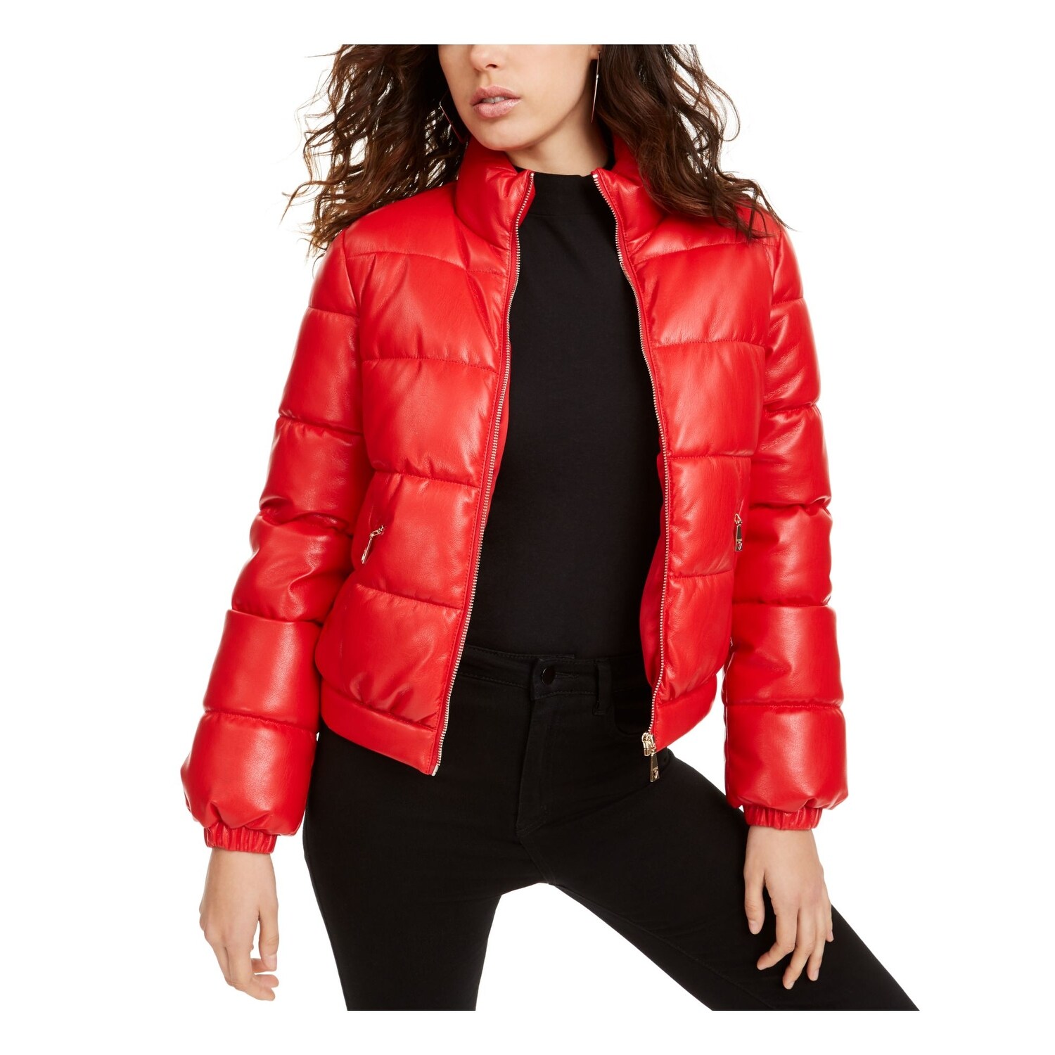 guess coat red