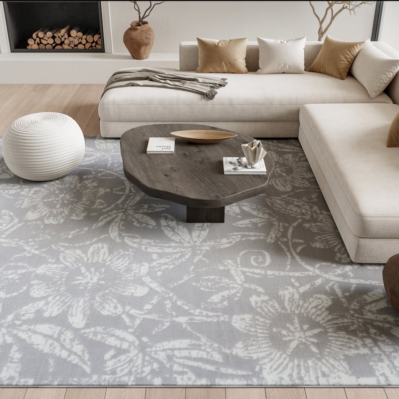 Nourison Whimsicle Country Farmhouse Floral Area Rug