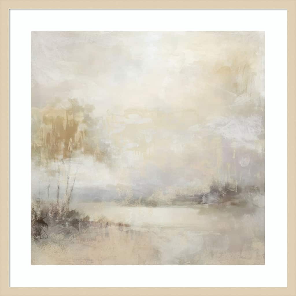 Griege Vista II by June Erica Vess Wood Framed Wall Art Print