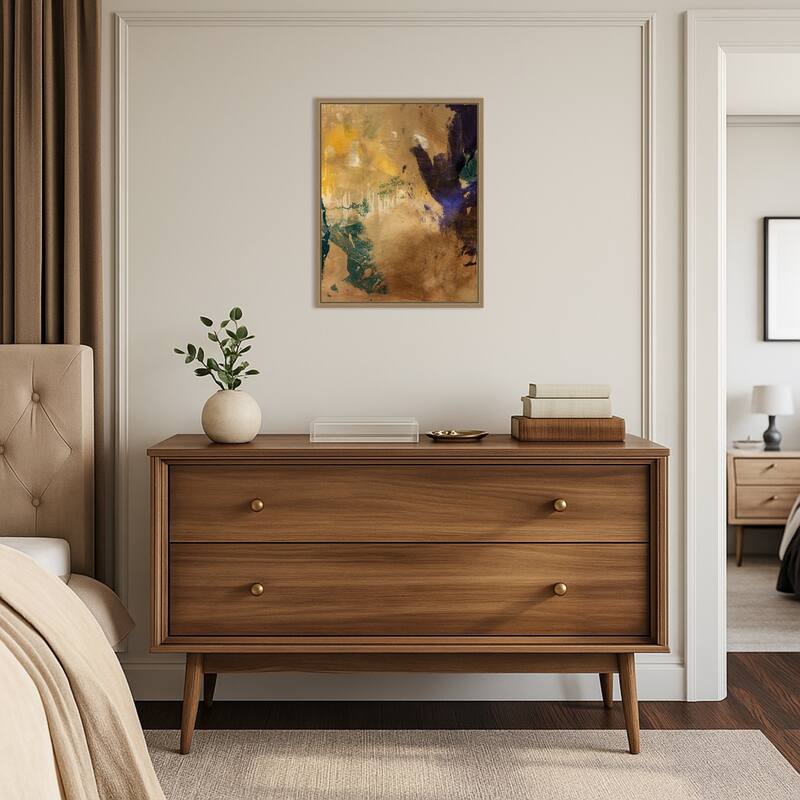 Amber Haze No. 1 by Sisa Jasper Framed Canvas Wall Art Print