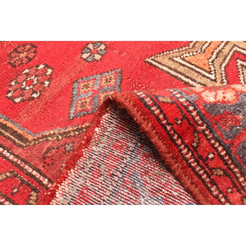 ECARPETGALLERY Hand-knotted Andelz Red Wool Rug - 4'5 x 7'2