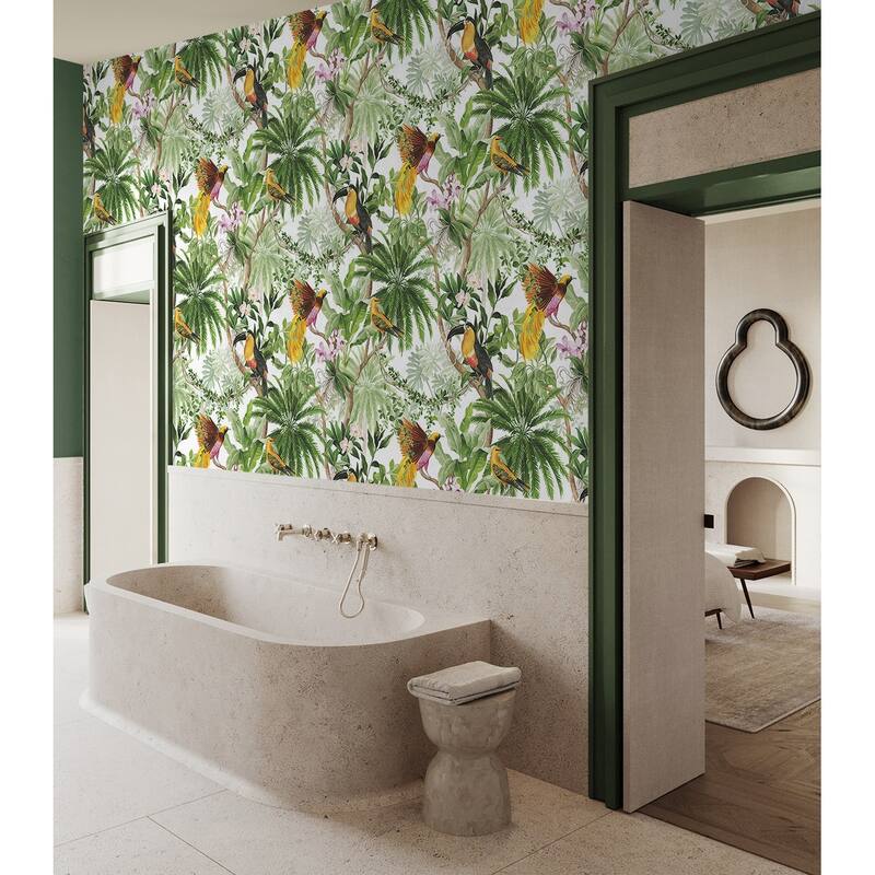 Harry & Grace Tropical Bird Peel and Stick Wallpaper