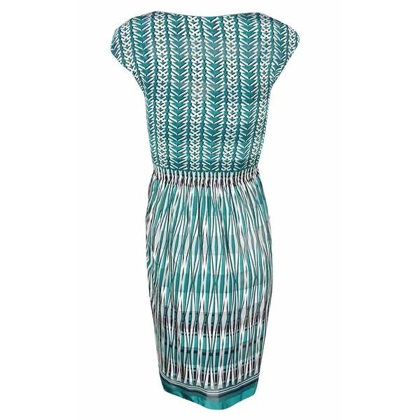 Shop Studio M Women S Printed Engineered Pleated A Line Dress