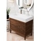 preview thumbnail 5 of 13, James Martin Vanities Linear 36" Single Vanity, Mid Century Walnut