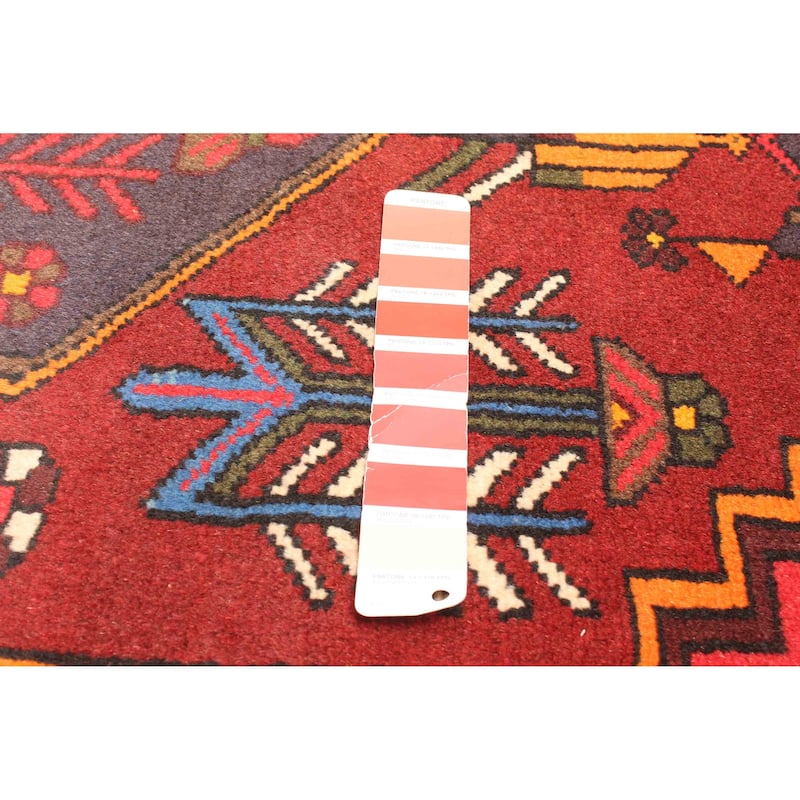 ECARPETGALLERY Hand-knotted Anadol Red Wool Rug - 4'2 x 6'8