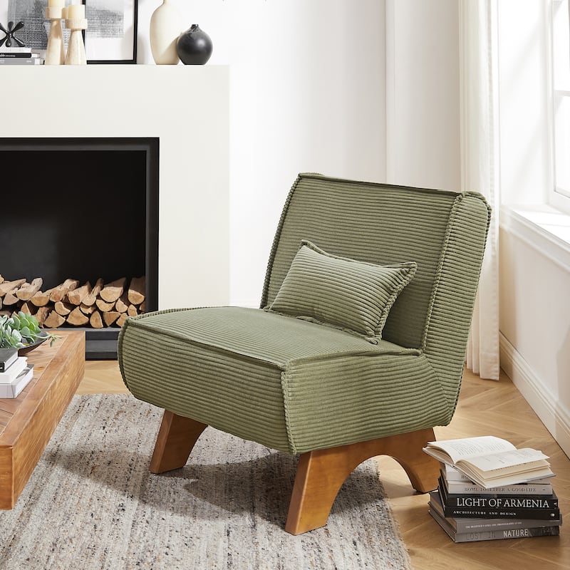 Art Leon Comfortable Polyester Accent Chair - Green