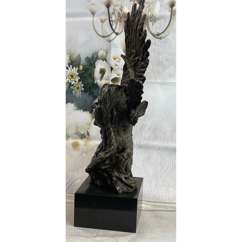 Bust Of Indian Chief Bronze Sculpture Statue Original Signed Nick Figure Art