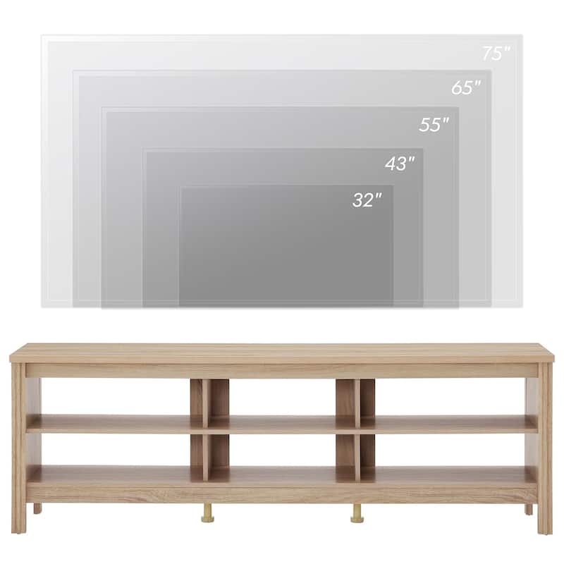 Classic TV Stand TV Console Table for 75 Inch TV, Television Stands