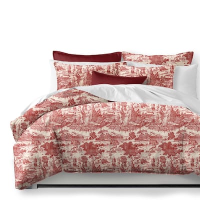 Beau Toile Red Comforter and Pillow Sham(s) Set - Bed Bath & Beyond ...