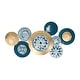 preview thumbnail 2 of 4, Lorelai Modern Abstract Plate Metal Wall Art - 24"H x 45"W x 2.25"D