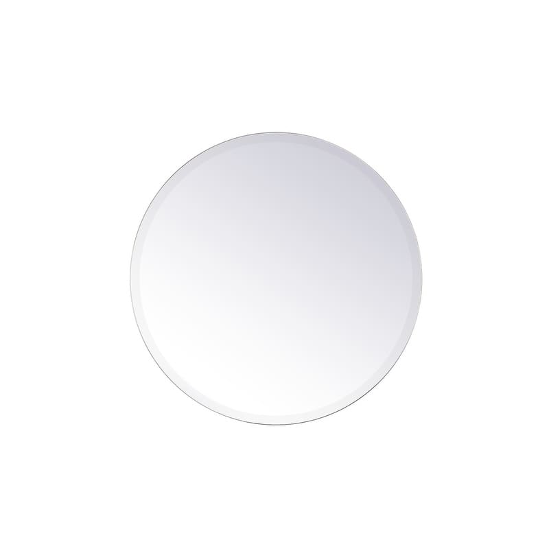 Modern 32 in. Contemporary Mirror in Clear