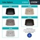 preview thumbnail 7 of 5, Lexicon Platinum 2321D Quartz Composite Single Bowl Kitchen Sink