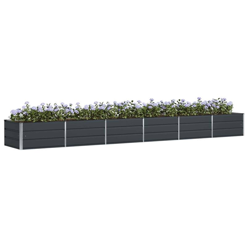 vidaXL Planter in Steel - 62.99 x 31.50 x 17.72