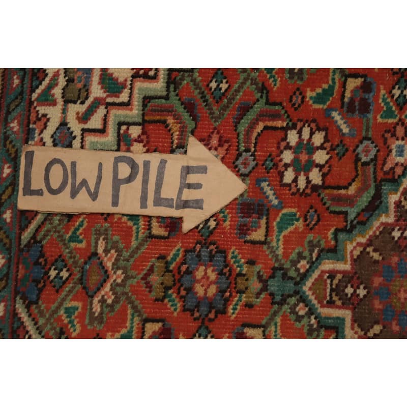 Hand Knotted Oriental 100% Wool Carpet Traditional Medallion Oranges & Rust Tabriz Area Rug - 5' 9'' X 2' 10''