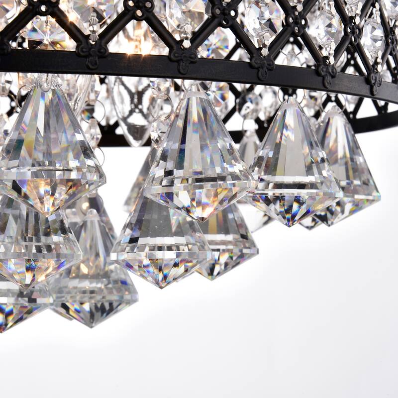 Phanes Metal and Glass 4-light Flush Mount